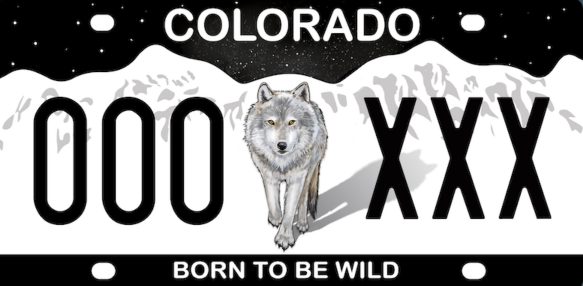 Colorado wolf license plate raises more than $300,000 in first six months