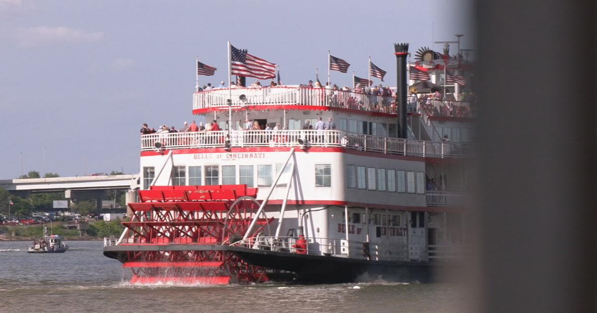 Belle of Cincinnati edges out Belle of Louisville to win the 2024 Great Steamboat Race