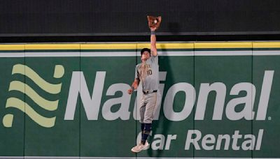 Sal Frelick robs Taylor Ward of a tying home run to end the Brewers' 6-3 win over the Angels