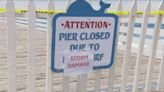 Crystal Pier closed for repairs due to two broken piles and other storm-related damage