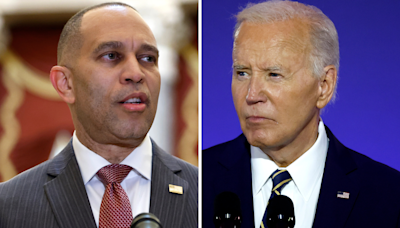 Joe Biden gets update from Hakeem Jeffries on Democratic revolt