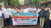 Protest against alleged scam in Karnataka State Valmiki ST Development Corporation