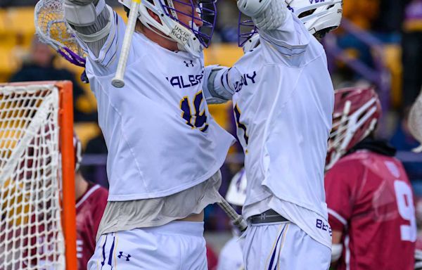 After strong half, UAlbany men's lacrosse falls to No. 1 Notre Dame