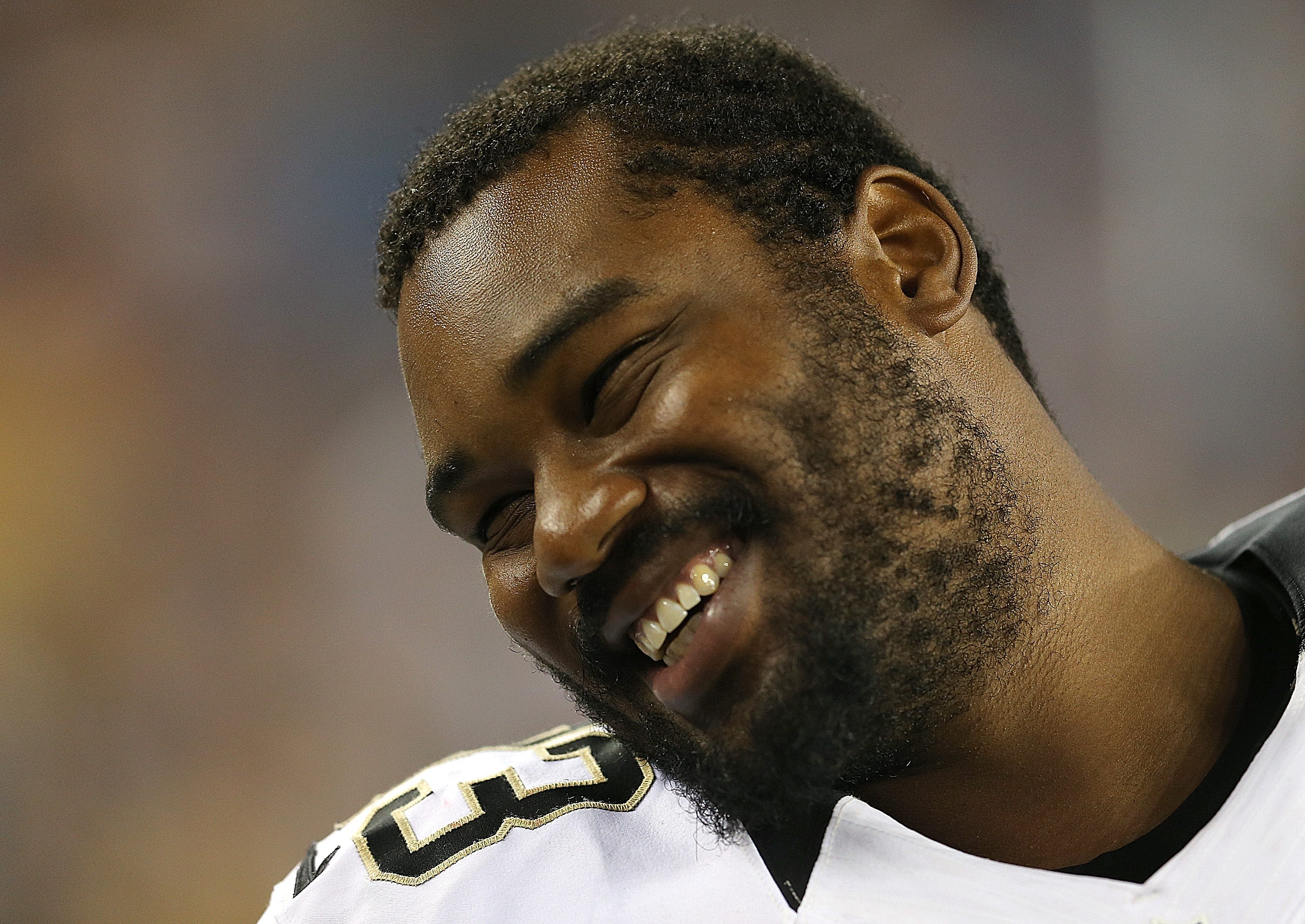 Watch: Jahri Evans learns he's going into the Saints Ring of Honor