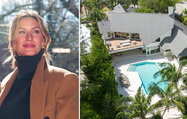 Gisele Bündchen Moves Into $11 Million Miami Mansion Located Across a Waterway From Ex-Husband Tom Brady: Photos