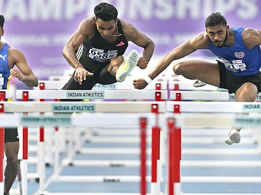 Inter-State athletics | Tejas wins men’s hurdles with a new meet record