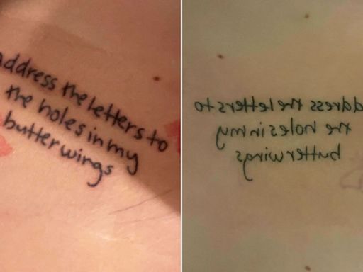 Woman Gets Tattoo of Olivia Rodrigo Lyrics on Her Wrist — and the Glaring Typo Goes Viral (Exclusive)