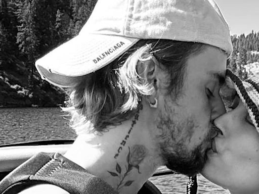 Justin Bieber shares new photo of wife Hailey's growing baby bump