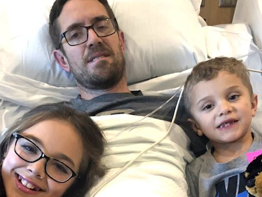 Dad, 42, was perfectly healthy when a mystery illness began 'slowly chewing' on his brain