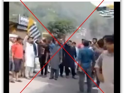 Old protest video from Pakistan's Kashmir falsely linked to recent unrest