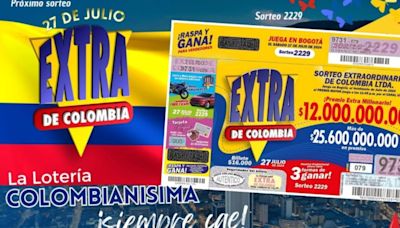 Sorteo extraordinario de Colombia, resultados del 27 de julio: $12.000 millones de premio mayor