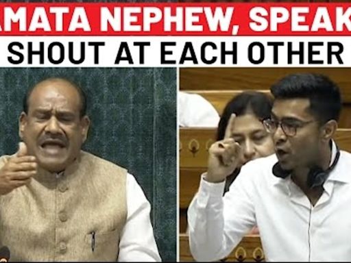 TMC’s Abhishek Banerjee Vs Speaker Om Birla In Lok Sabha | Parliament | Budget
