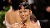 Taylor Russell Is Wearing a Wooden Corset at the Met Gala