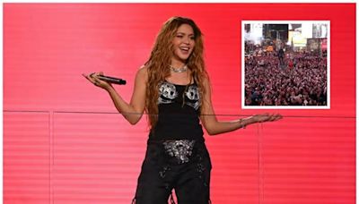 Shakira desata la locura en Times Square con su espectacular concierto