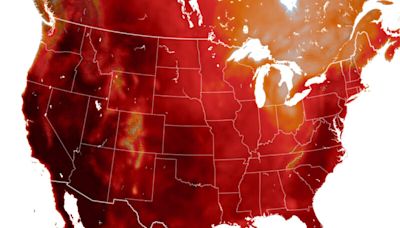 Map shows extreme heat hammering U.S. coasts
