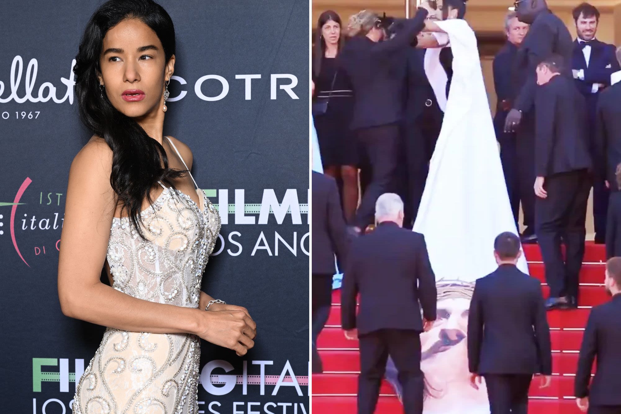 ‘We need respect’: Massiel Taveras addresses social media fans after shoving Cannes security guard