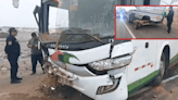 Panamericana Norte: camioneta choca con bus de la empresa Cavassa por cerrarle el paso y deja un herido grave