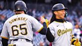 The Pirates use a 4-run first inning to beat the Nationals 7-4 and improve to 6-1