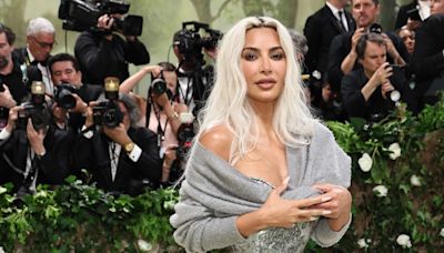 Kim Kardashian Wore a Gray Sweater to the 2024 Met Gala