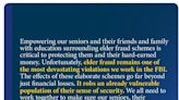 FBI Highlights Growing Number of Reported Elder Fraud Cases on World Elder Abuse Awareness Day, Saturday, June 15