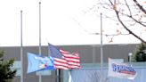 Why are the flags flying at half-staff in Wisconsin on Wednesday?