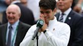 Carlos Alcaraz y su pálpito futbolero tras clasificarse para la final de Wimbledon: “No dije que España fuese a ganar...”