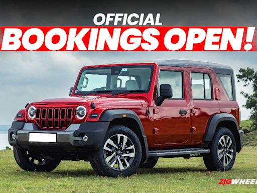 Mahindra Thar Roxx Bookings Open Officially, Deliveries Begin On October 12 - ZigWheels