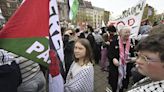 Chaos as Greta Thunberg joins huge Palestine Eurovision protests