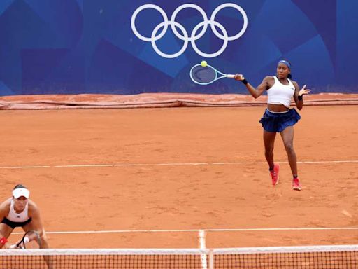 Coco Gauff is out of women's doubles at the Paris Olympics a day after her singles loss