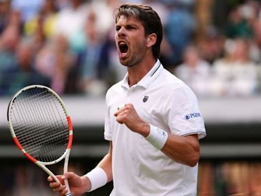 Wimbledon: Cameron Norrie beats Jack Draper as Novak Djokovic survives scare against Jacob Fearnley