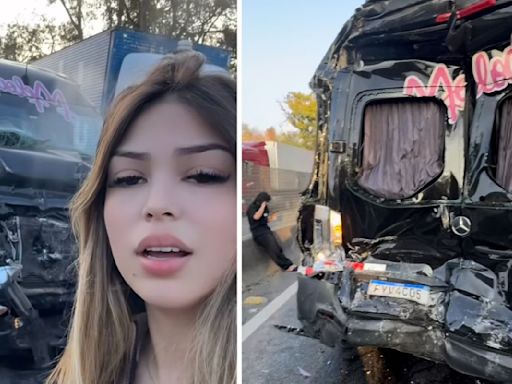 Melody sofre acidente na Via Dutra: 'Ninguém morreu' - OFuxico