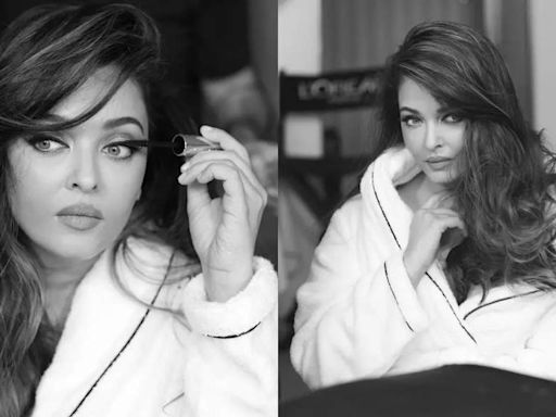 Netizens react as Aishwarya Rai Bachchan sets the internet on fire with BTS pictures from Cannes in a robe: 'She should have gone on the red carpet like this' | Hindi Movie News...