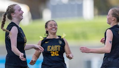 Class B girls soccer: Gretna East cruises to first-round win over Columbus Scotus