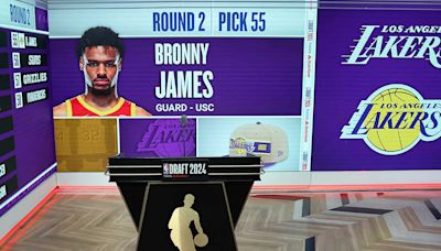 Bronny, hijo de LeBron James, es elegido por Lakers en el Draft de NBA