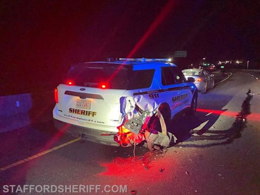 Accused DUI driver crashes into Stafford County deputy cruiser during traffic stop