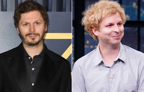 Michael Cera apologizes for his blond hair after surprising Seth Meyers with it