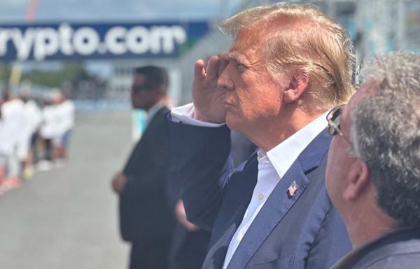 Donald Trump's Unkempt Hair Leaves People Puzzled as He's Spotted at F1's Miami Grand Prix: Photos