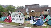 Students stage pro-Palestinian protest against Gaza war at Newcastle University