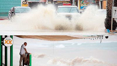 Ileana deja inundaciones y cancelación de vuelos; Los Cabos, el más afectado