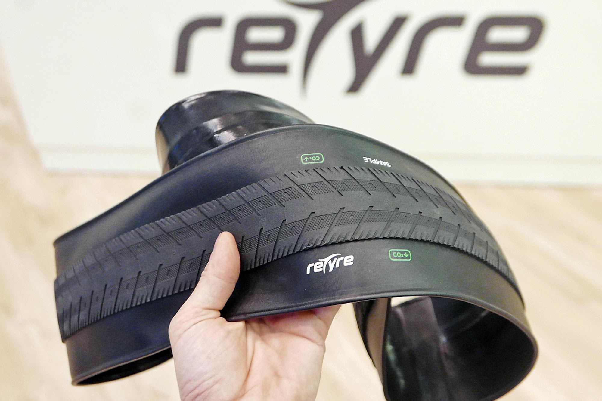 ReTyre Unveils 'World's First Carbon-Neutral Tire' with Unique Construction at Eurobike