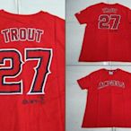 新莊新太陽 MLB 大聯盟 6830227-150 天使隊 Mike Trout 27號 背號 短袖 T恤 特780