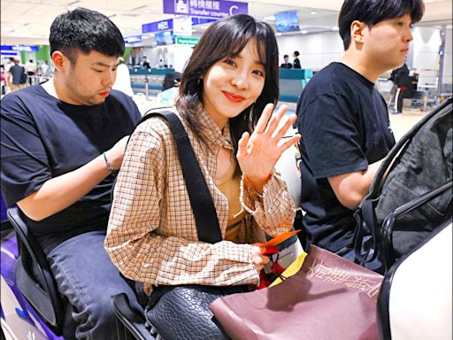 Dara甜笑Leo帥氣抵台 二代團韓流音樂祭今晚登場