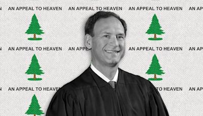 An “Appeal to Heaven” flag was apparently flown at one of Justice Alito’s homes. The flag has reportedly been used by extremists.