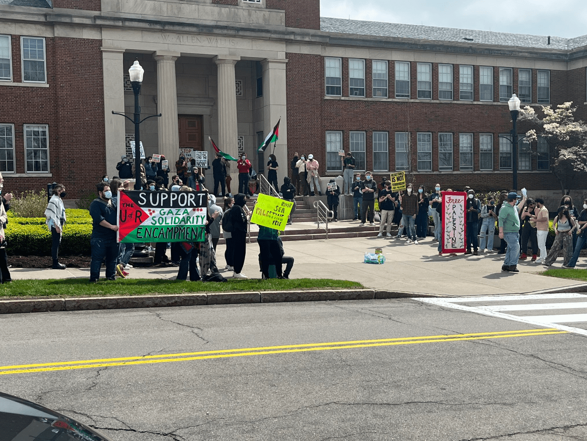 Pro-Palestinian protesters stage sit-in at University of Rochester
