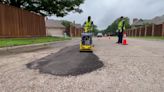 Plano patching dozens of potholes after drenching rains follow drought