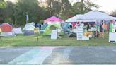 Pro-Palestinian protesters at Sonoma State University set up tent encampment