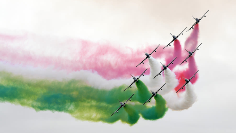 TODAY: Italian Air Force demonstration team to fly over Las Vegas Strip