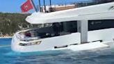 Clip emerges of £16m megayacht that sank after crew 'left door open'