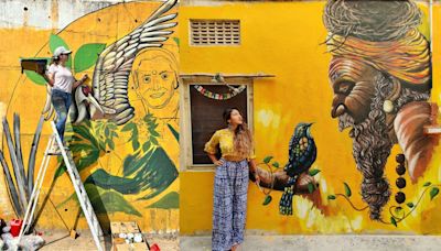 Painting the town aware: Muralist’s Indian tour raises mental health awareness