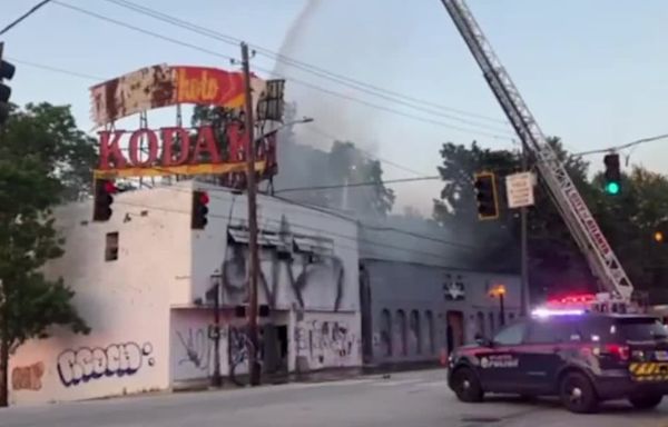 Crews battling fire at former Atlanta Eagle, Kodak buildings in Midtown